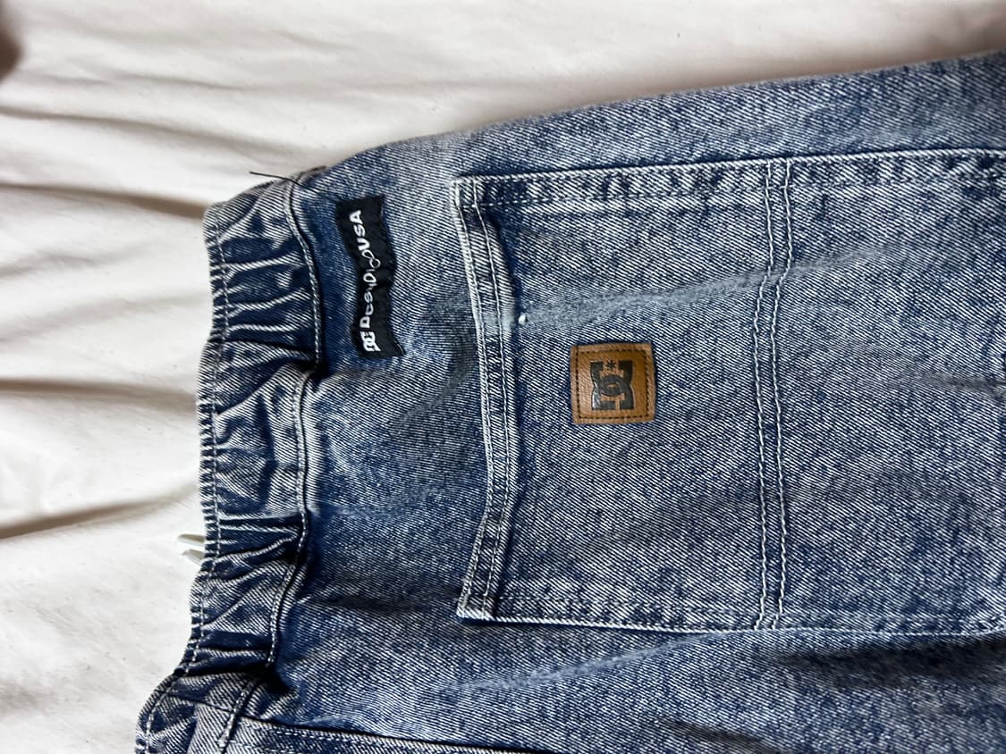 DC 스케이트보드 워싱 밴딩 데님팬츠  상품이미지4