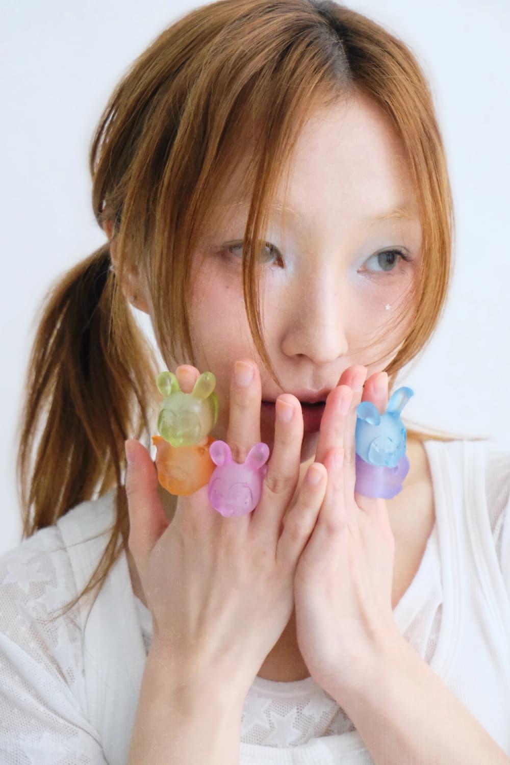 KIMUNE MON BEBE : Kitty Ring / PURPLE 상품이미지2