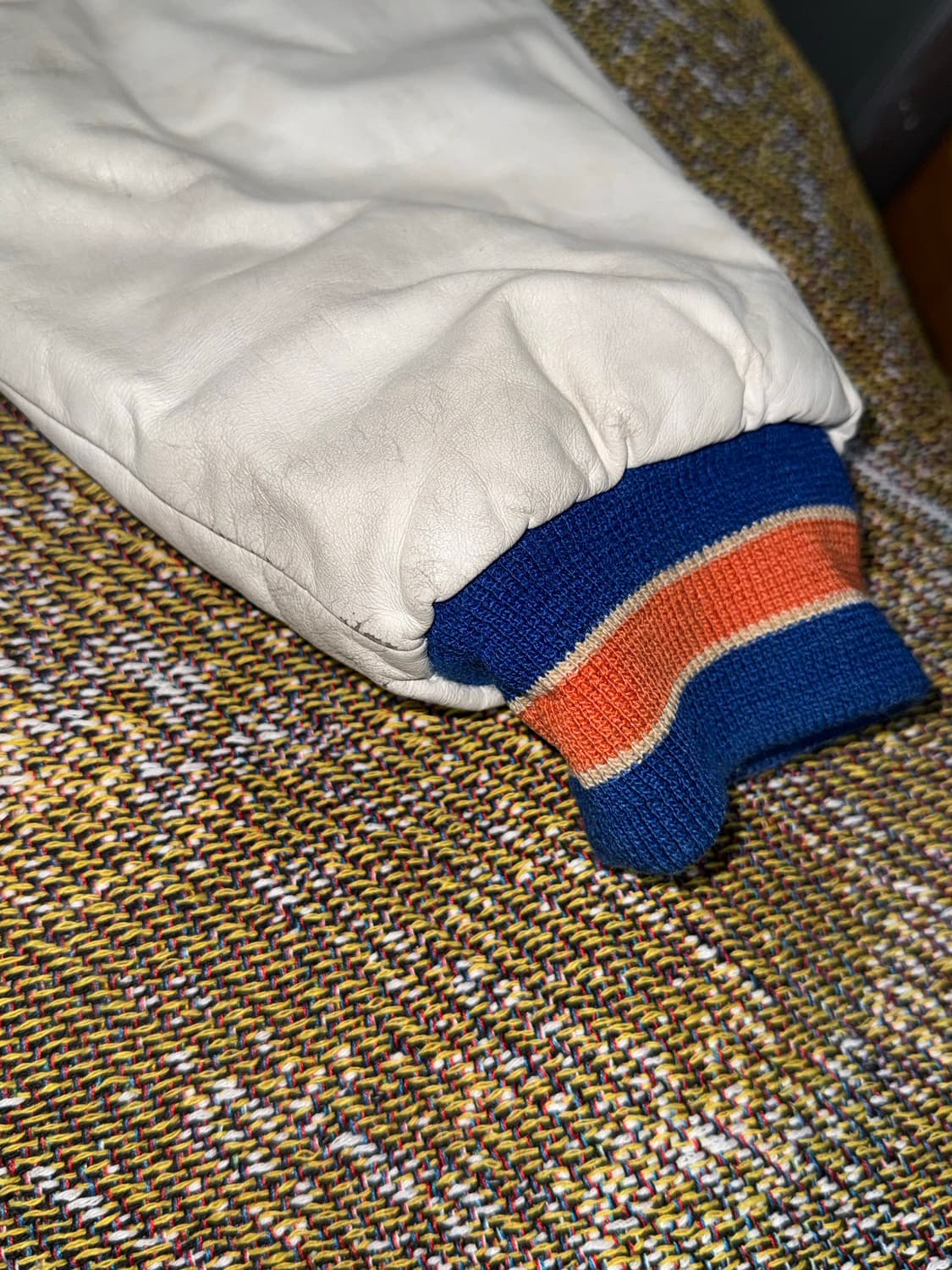 90s 뉴욕메츠 PYRAMID 야구(mlb) 가죽 바시티 자켓 L 상품이미지8