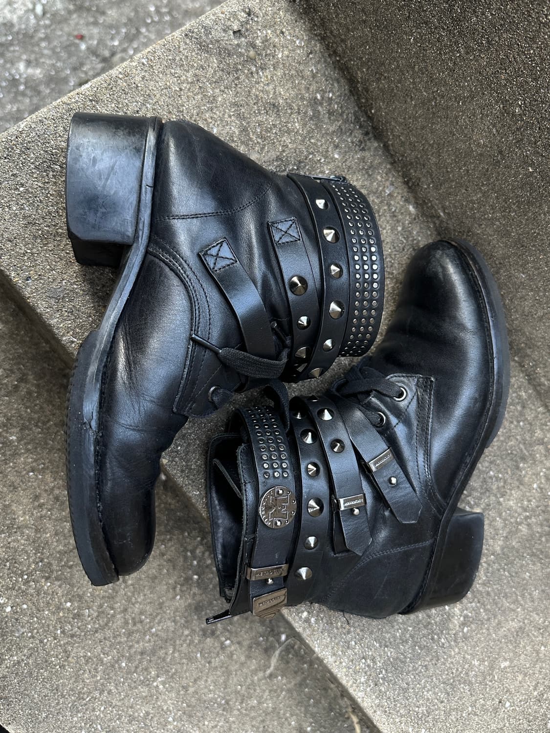 Metro City Punk stud bondage boots 상품이미지6
