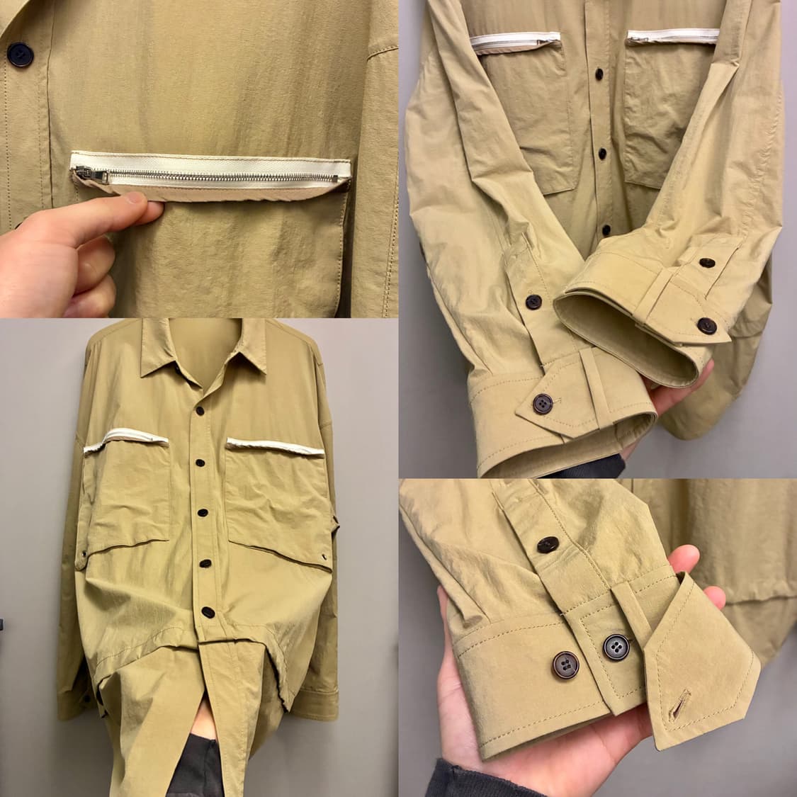 (L~XL)SYSTEM 시스템옴므 디테쳐블 오버 셔츠 자켓 상품이미지5