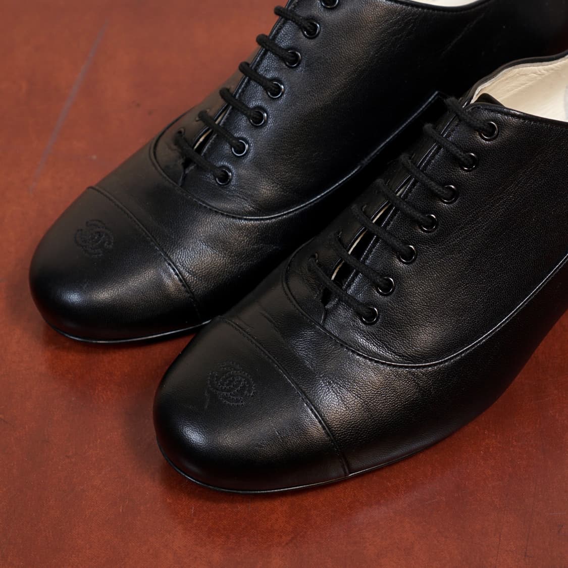 샤넬 CC 로고 램스킨 슈즈 유니폼 라인 상품이미지2