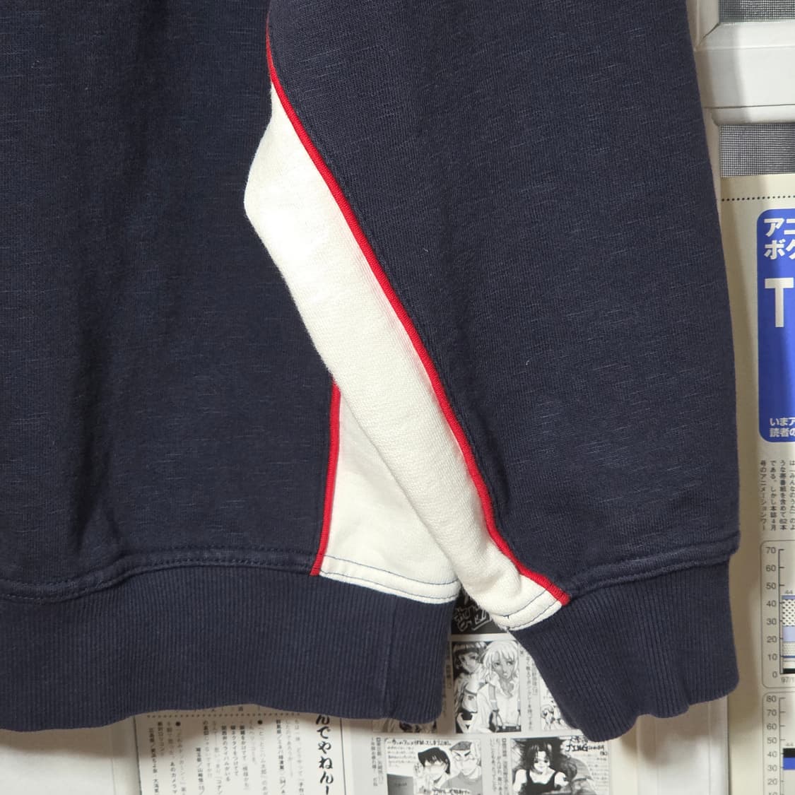 휠라 재팬 배색 아노락 반집업 맨투맨 상품이미지8