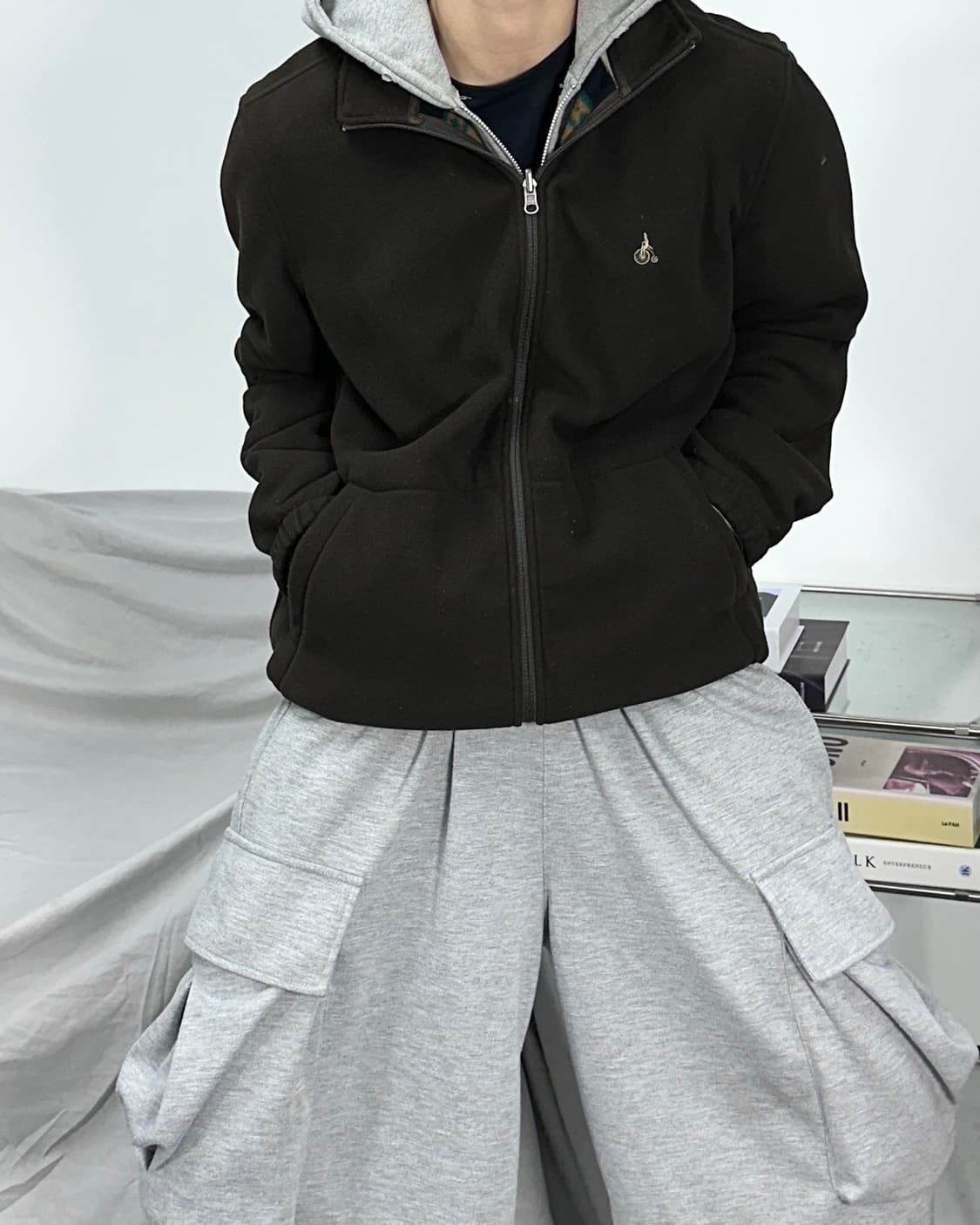 빈폴 브라운 플리스 자켓 L 상품이미지2