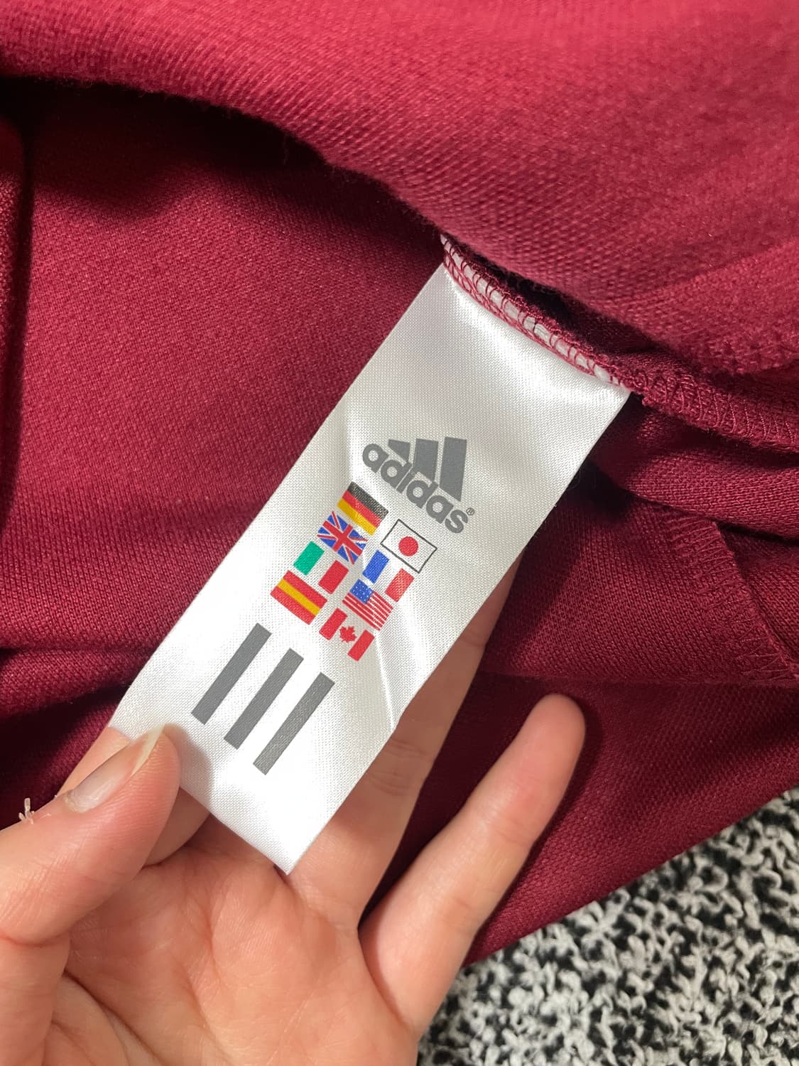 빈티지9. 아디다스 00's 파이어버드 버건디 져지 트랙탑 트레이닝 상의 상품이미지4