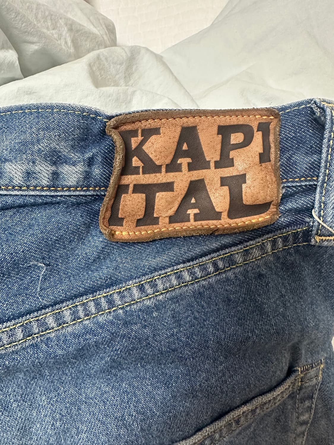 캐피탈kapital14온즈 데님 본 반바지 새상품 판매합니다. 상품이미지7