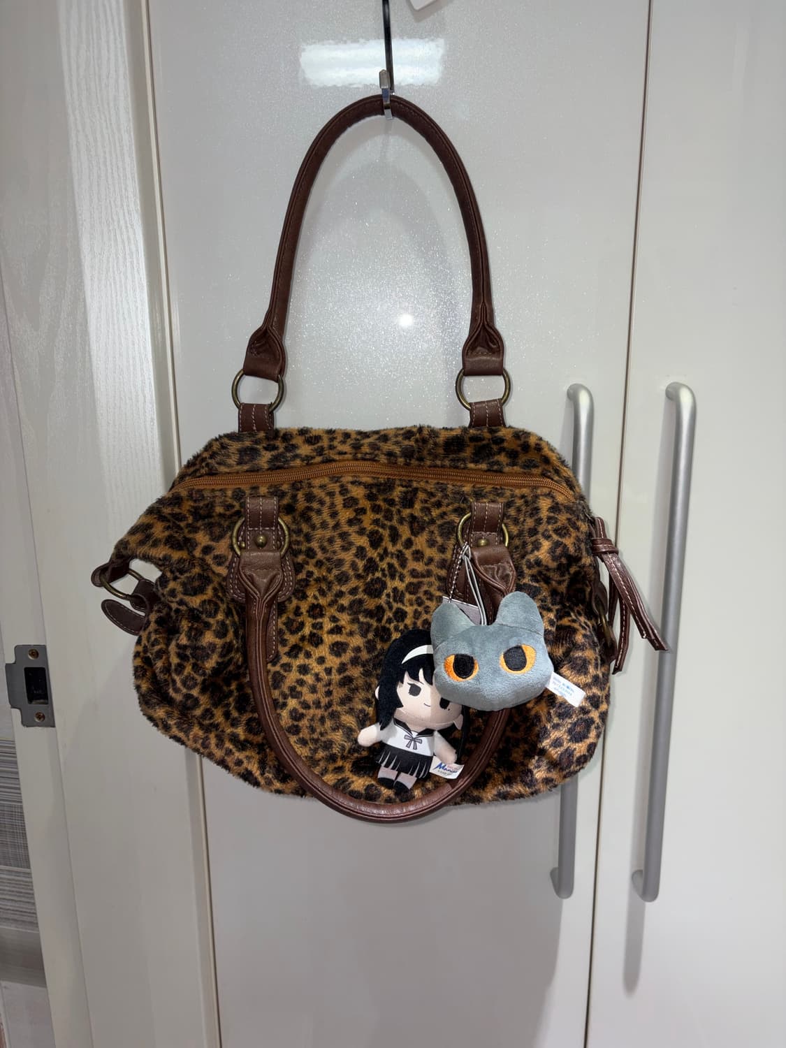 호피 퍼 핸드백 y2k 갸루 상품이미지4