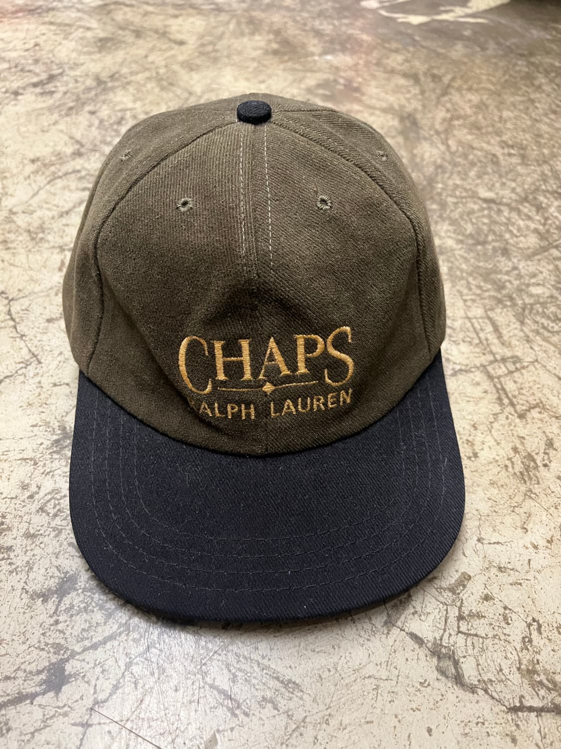 90s 챕스 랄프로렌  캡모자 카키/네이비 상품이미지1