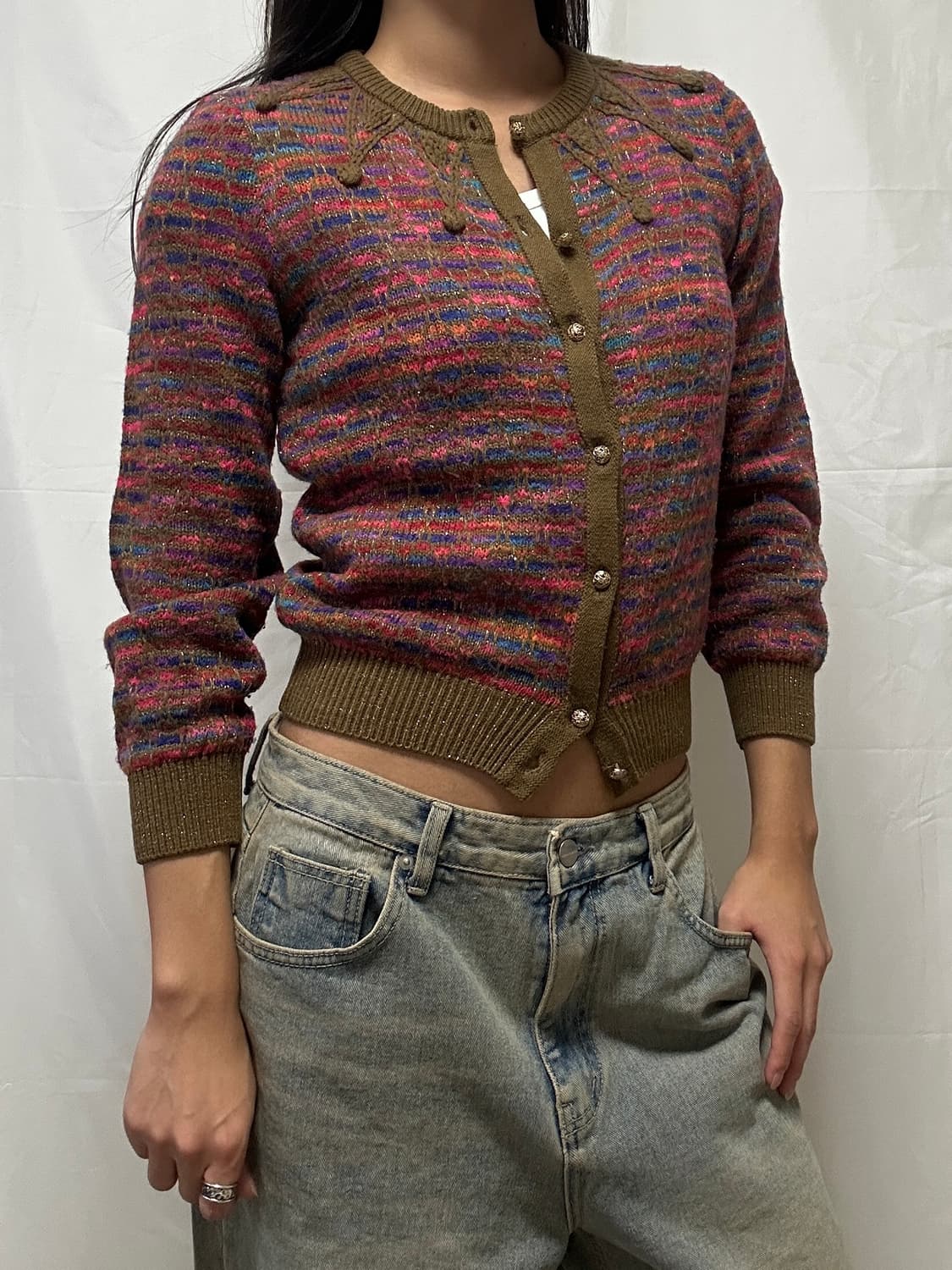 빈티지 라운드 가디건 상품이미지3