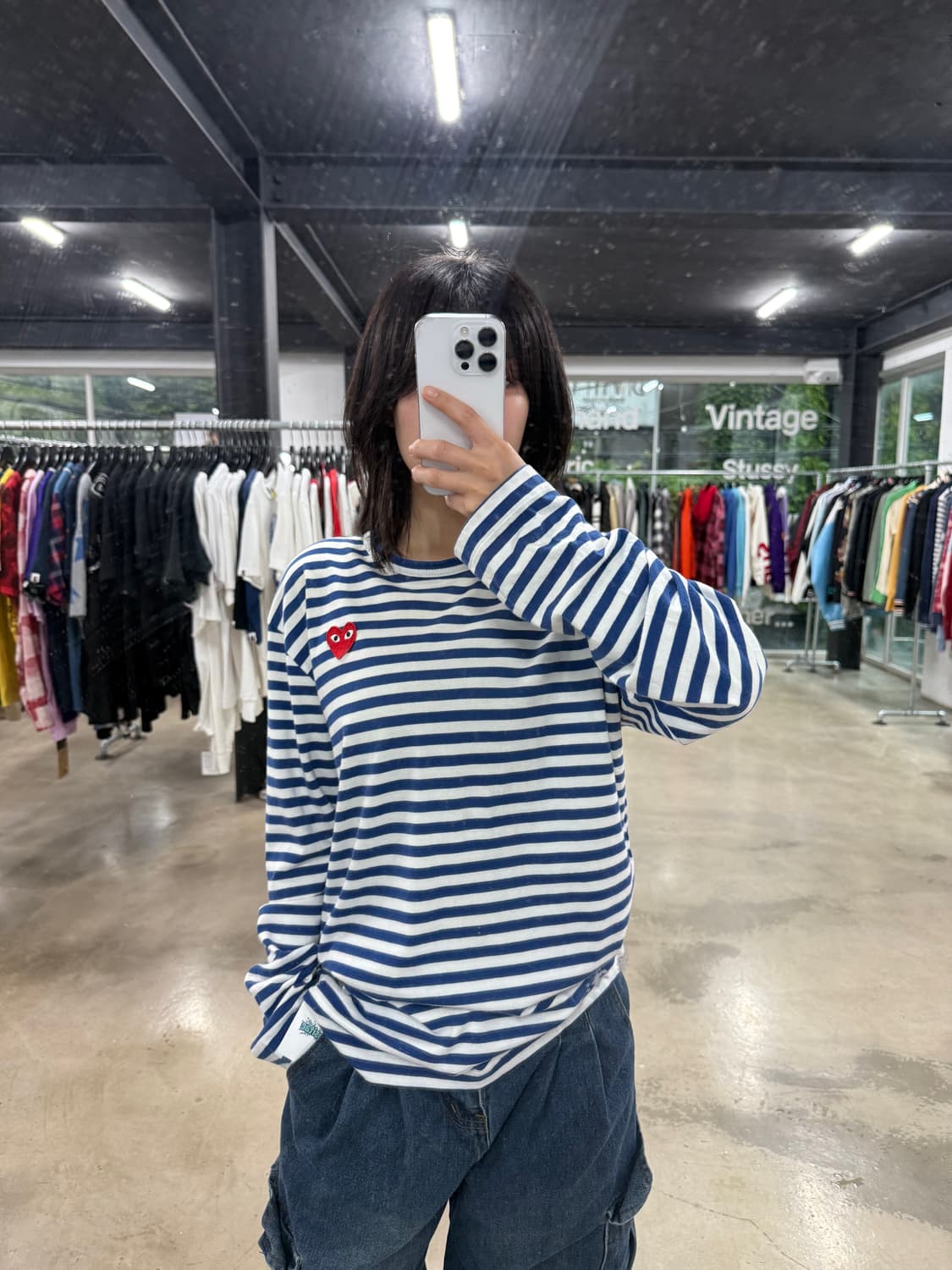 꼼데가르송 플레이 단가라 롱슬리브 상품이미지2