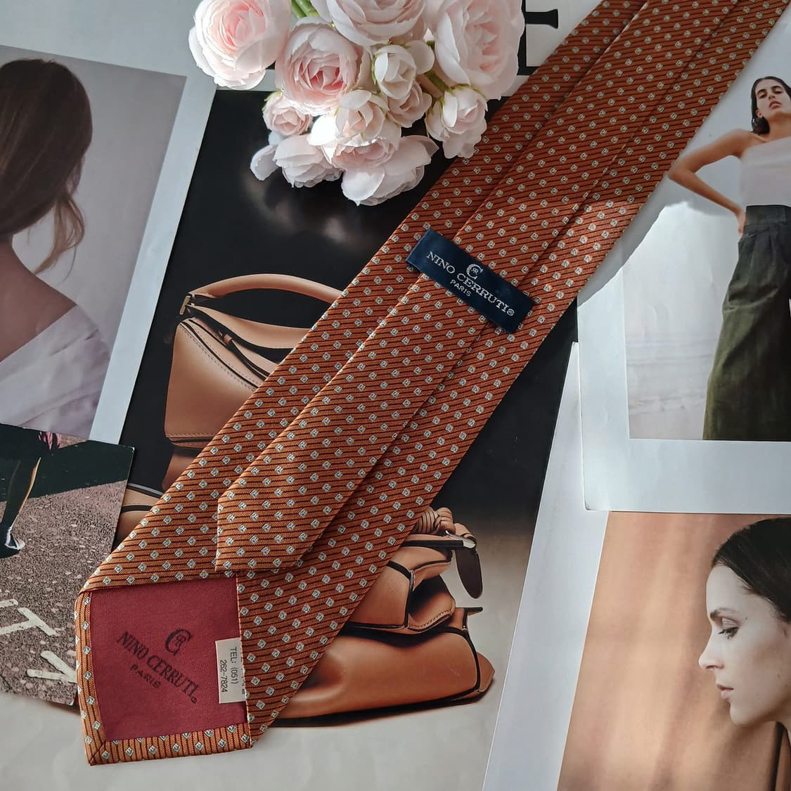 니노 세루티 실크 지오메트릭 넥타이 9.8cm A+등급 A19170
 상품이미지4