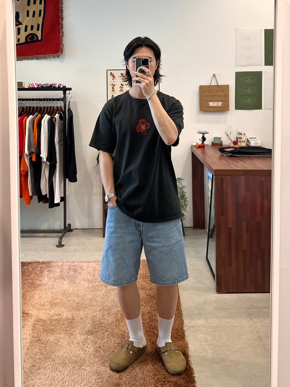 Crazy Shirts 빈티지 드래곤 프린팅 반팔 티셔츠 상품이미지2