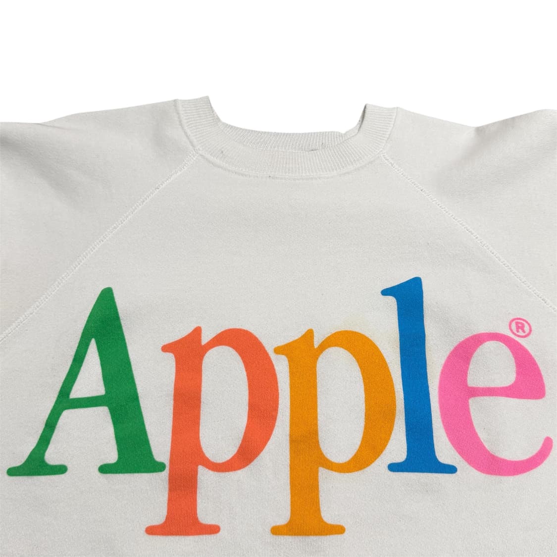 빈티지 90s 애플 레인보우 로고 스웻 상품이미지3