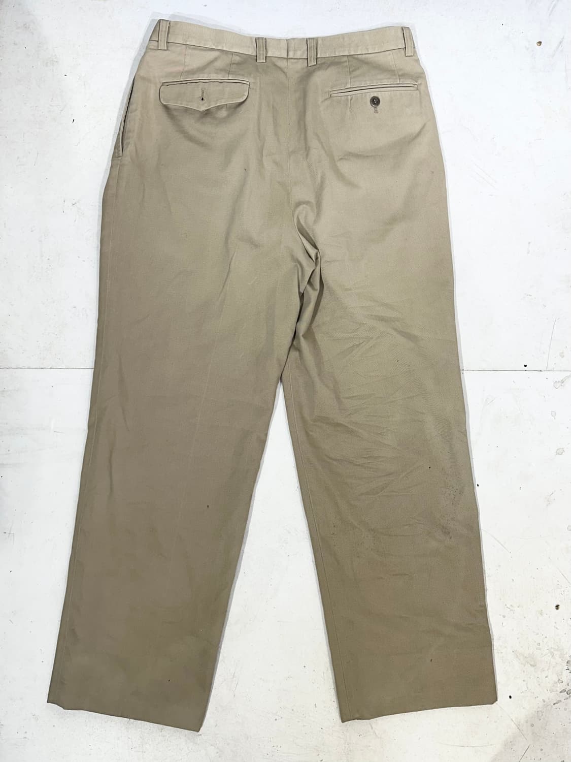 빈티지 와이드 베이지 치노 팬츠 슬랙스 핀턱 바지  상품이미지5