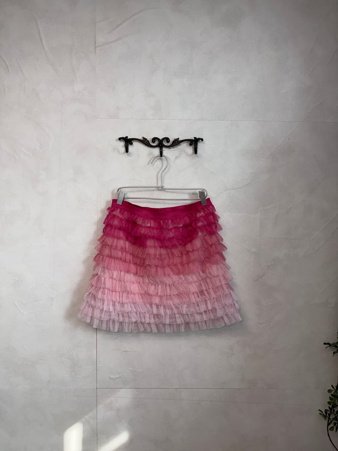 Pink gradient ruffle tutu skirt 상품이미지1