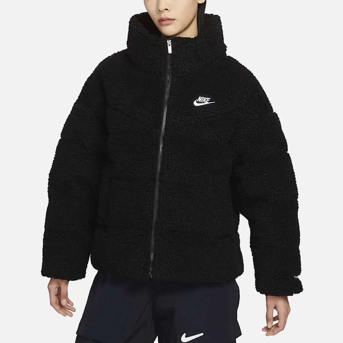 나이키 우먼스 쉐르파 뽀글이 패딩 블랙 M 상품이미지5