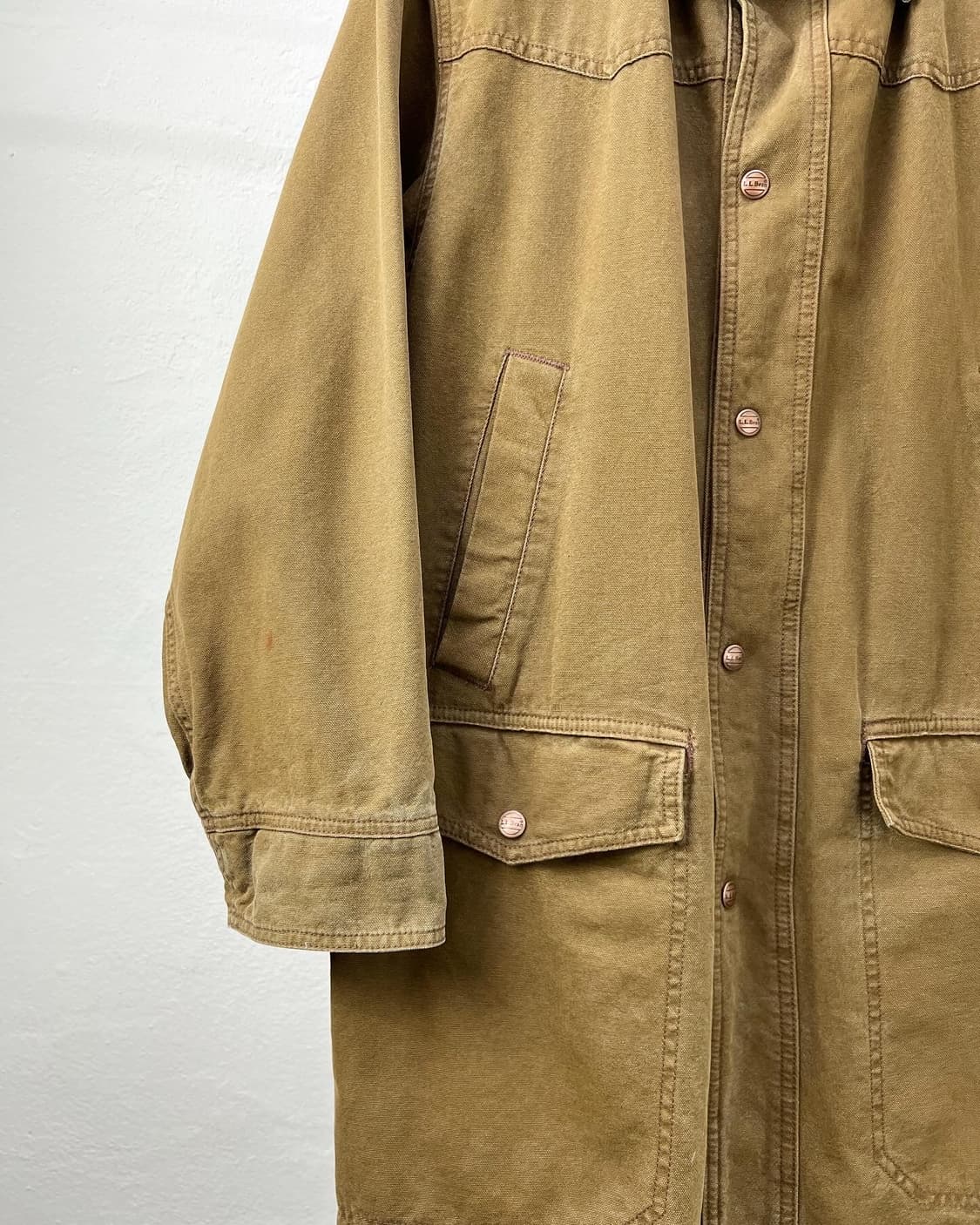 L.L bean 브라운 코듀로이 캔버스 초어 코트 상품이미지3