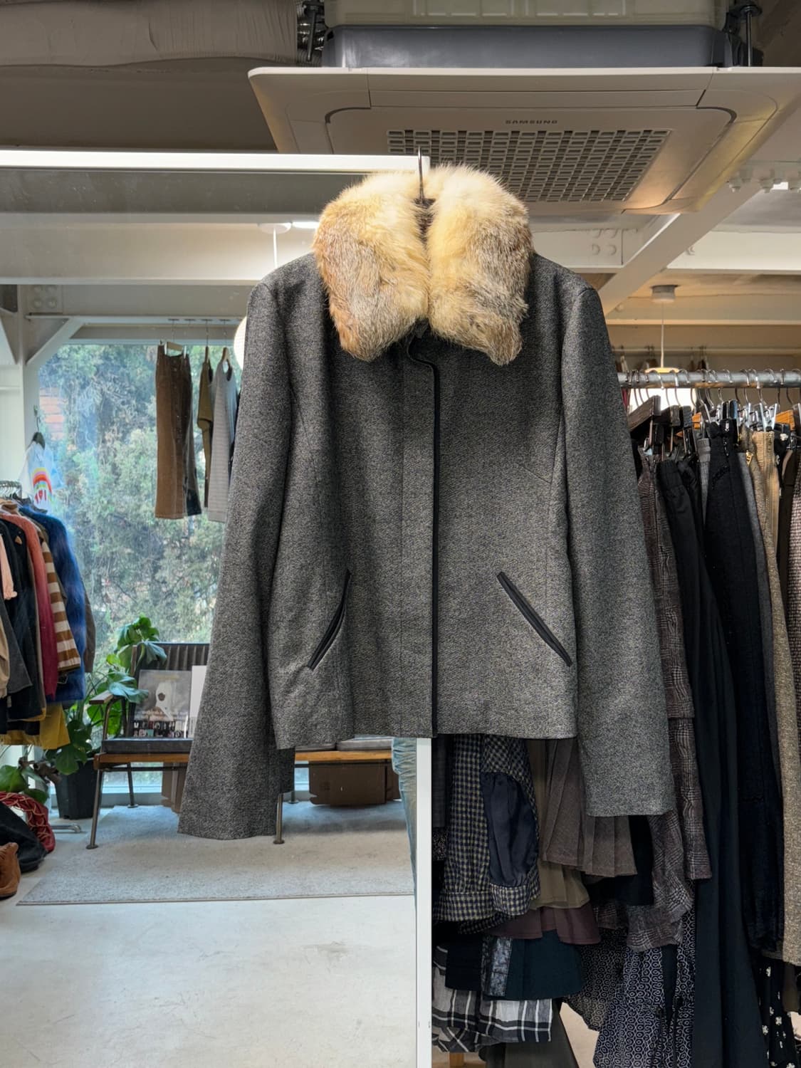 Gabardine k.t 퍼 울자켓 상품이미지1