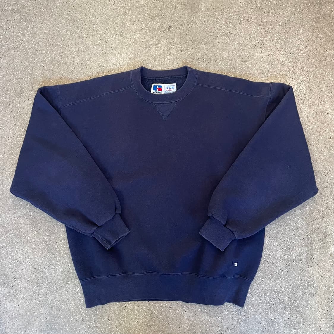 빈티지  러셀 애슬레틱 하이코튼 스웻셔츠 네이비 made in usa 상품이미지1