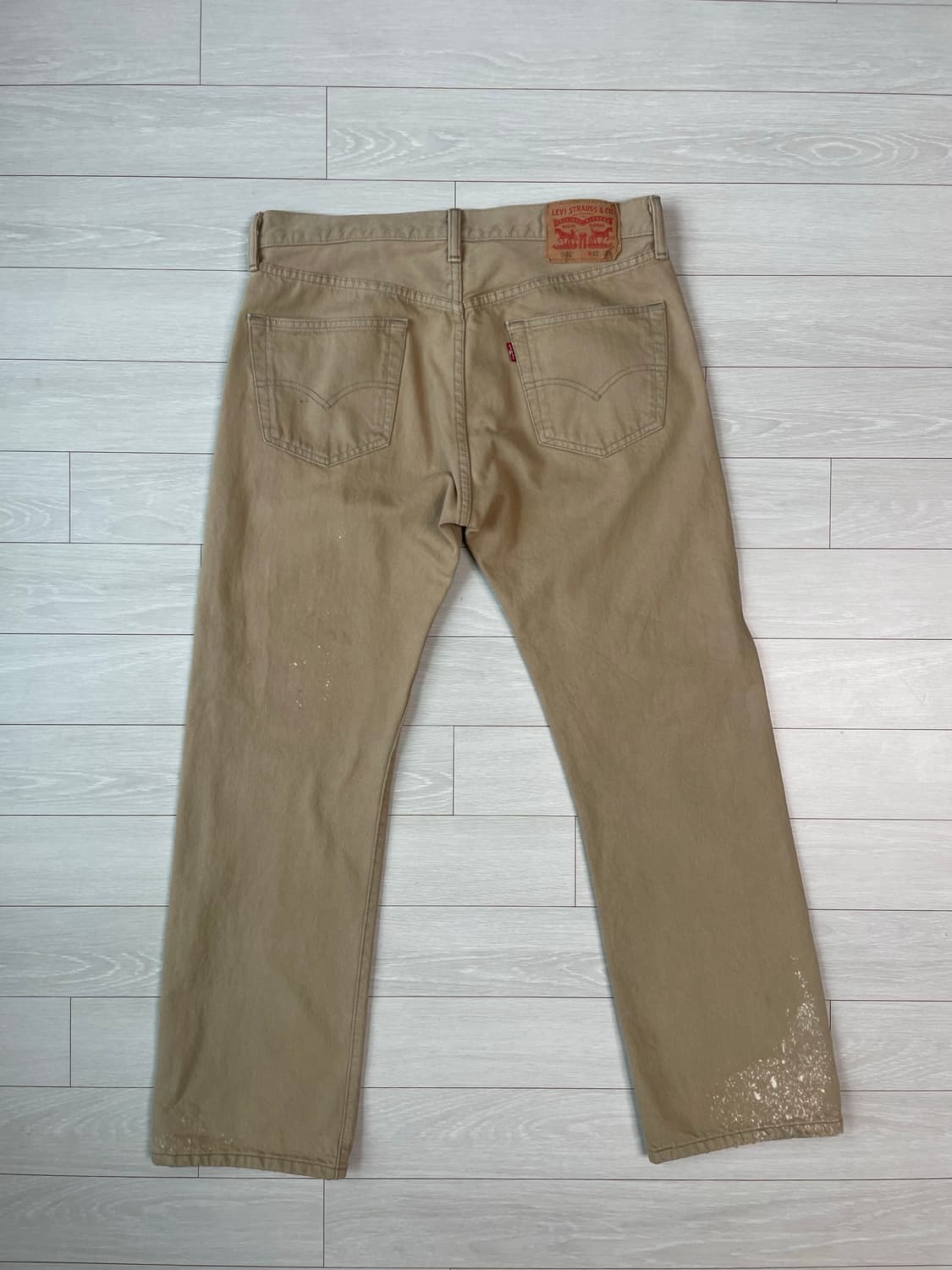 리바이스 501 베이지 데님 팬츠 상품이미지3