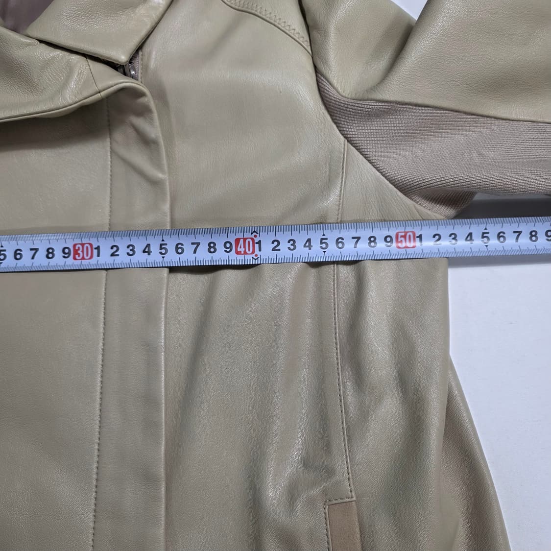 0713 코발트 바이 크리스한 천연 양가죽 롱자켓 77 상품이미지5