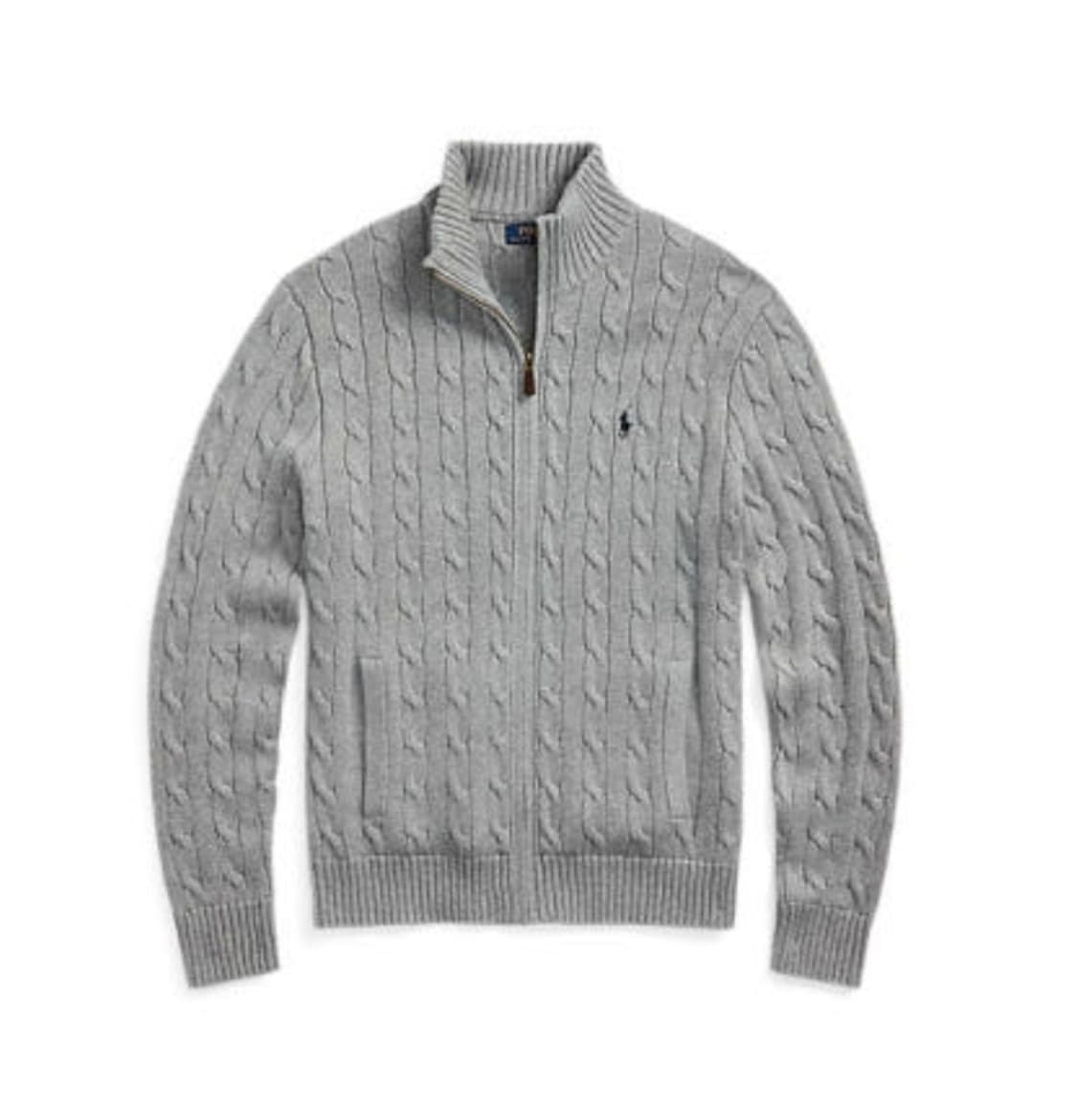 폴로 꽈배기 니트 풀집업 (새상품) 상품이미지6