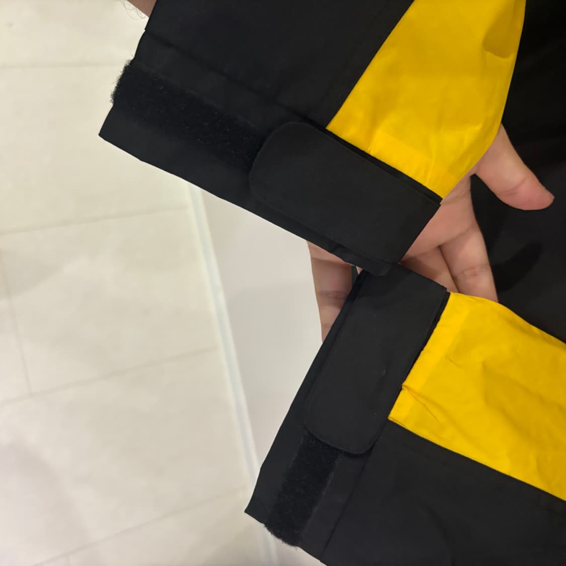 크리틱 블랙/옐로우 바람막이 자켓 M 상품이미지5