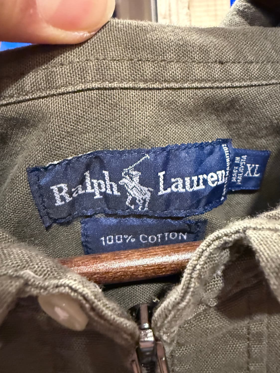 폴로 랄프로렌 레드포니 카키 크롭 셔츠자켓 상품이미지2