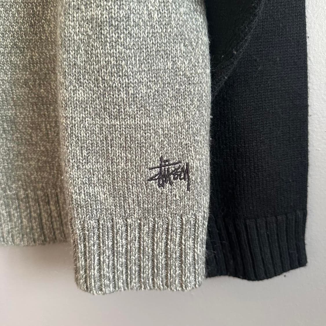 90s 스투시 빈티지 래글런 울 아크릴 니트 상품이미지2