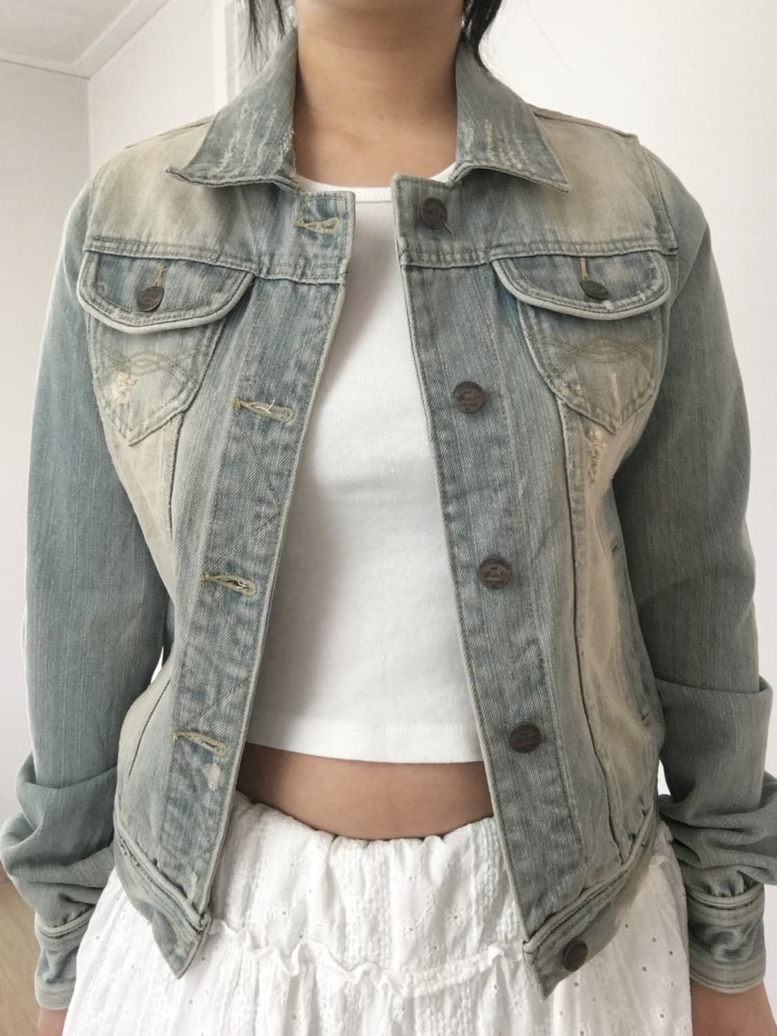 Abercrombie & Fitch 아베크롬비 데님자켓 청자켓 상품이미지2