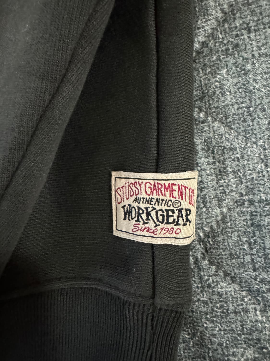 (S)스투시 릴렉스드 후드집업 블랙 상품이미지3