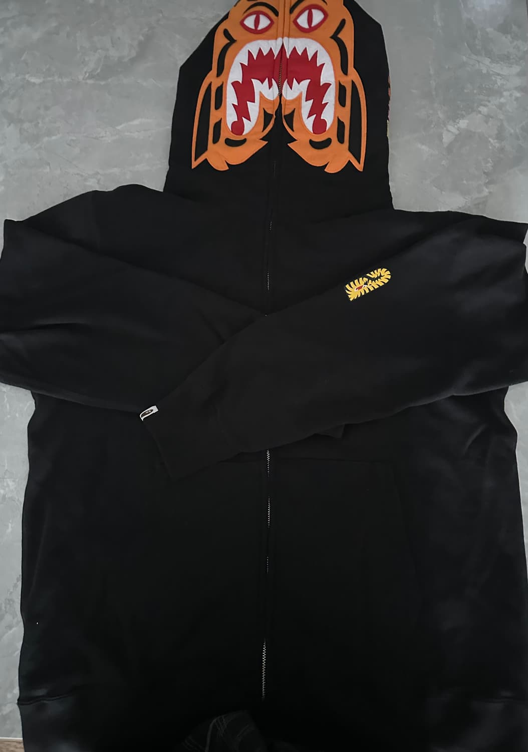 베이프 타이거 풀 집 후드 블랙 2xl 상품이미지2