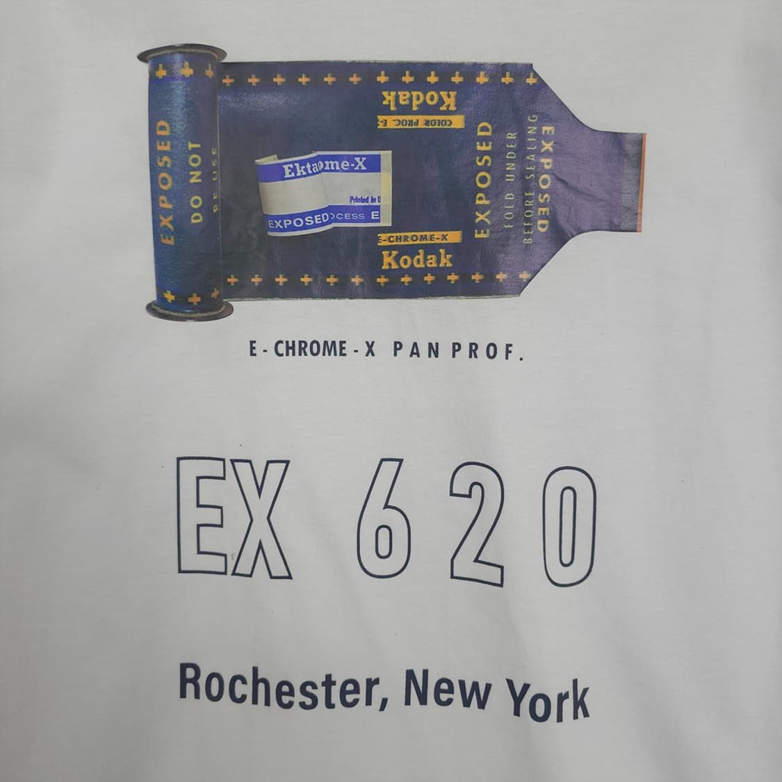 코닥 KODAK EX-620 필름 프린팅 반팔티 화이트 M 상품이미지6