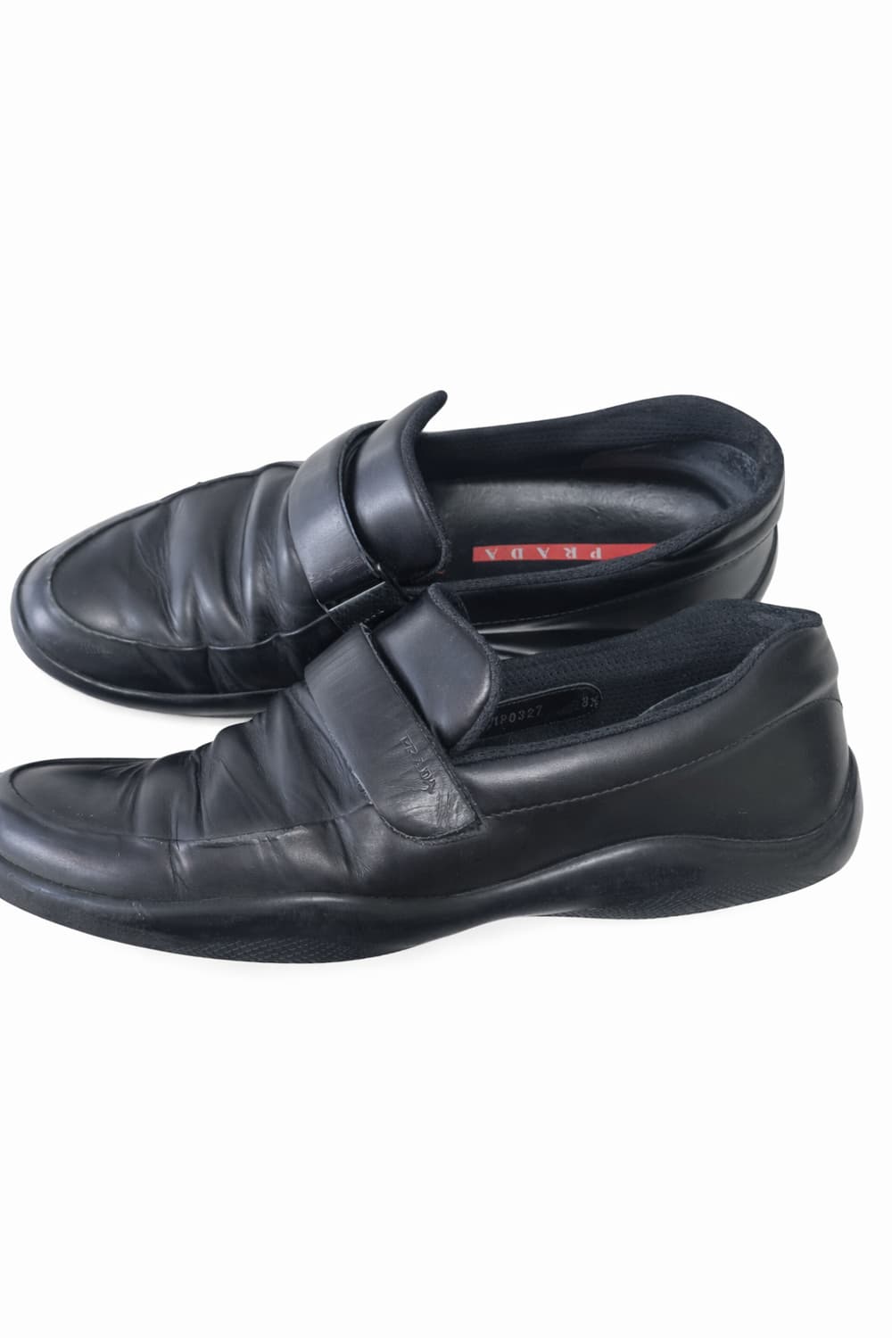 Prada sports Velcro loafer black 42.5 상품이미지3