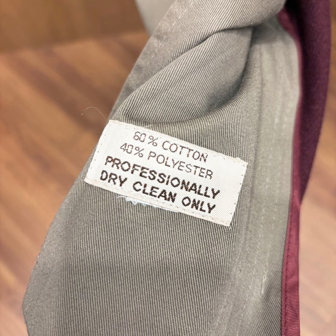 크리스찬 디올 더블 트렌치 코트 버건디 울 안감 허리 벨트 디테일 브라운 상품이미지5