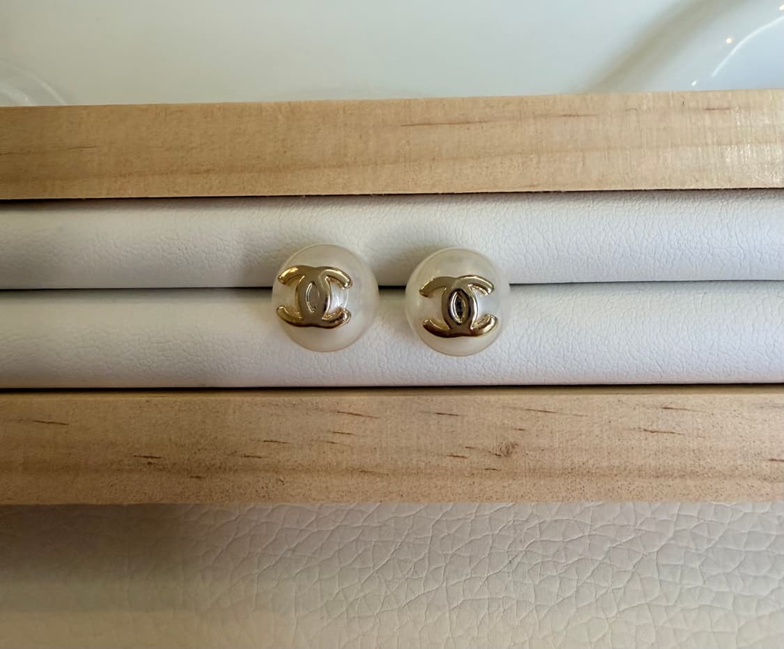 샤넬 콩 진주 귀걸이 업사이클링 상품이미지5