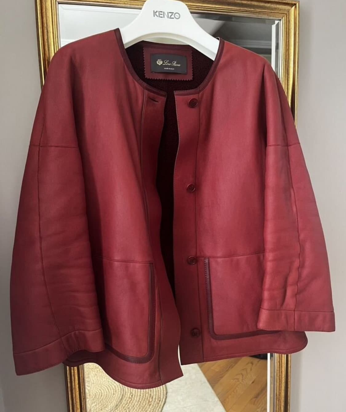 로로 피아나 재킷(시어링-램스킨)46 사이즈-해외발송 상품이미지2