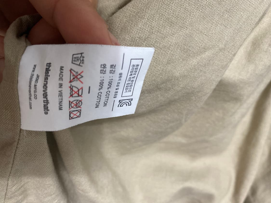 디스이스네버뎃 체커 코튼 자켓  상품이미지8