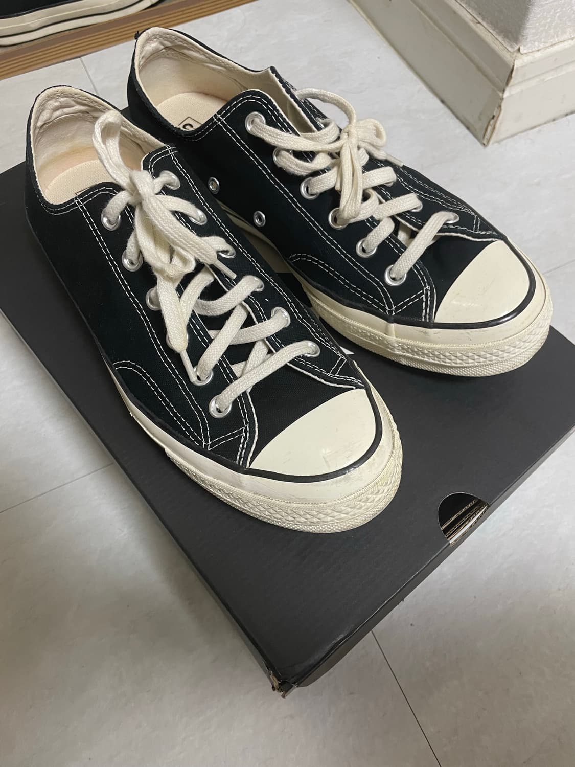 컨버스 척70 로우 블랙 265 상품이미지1