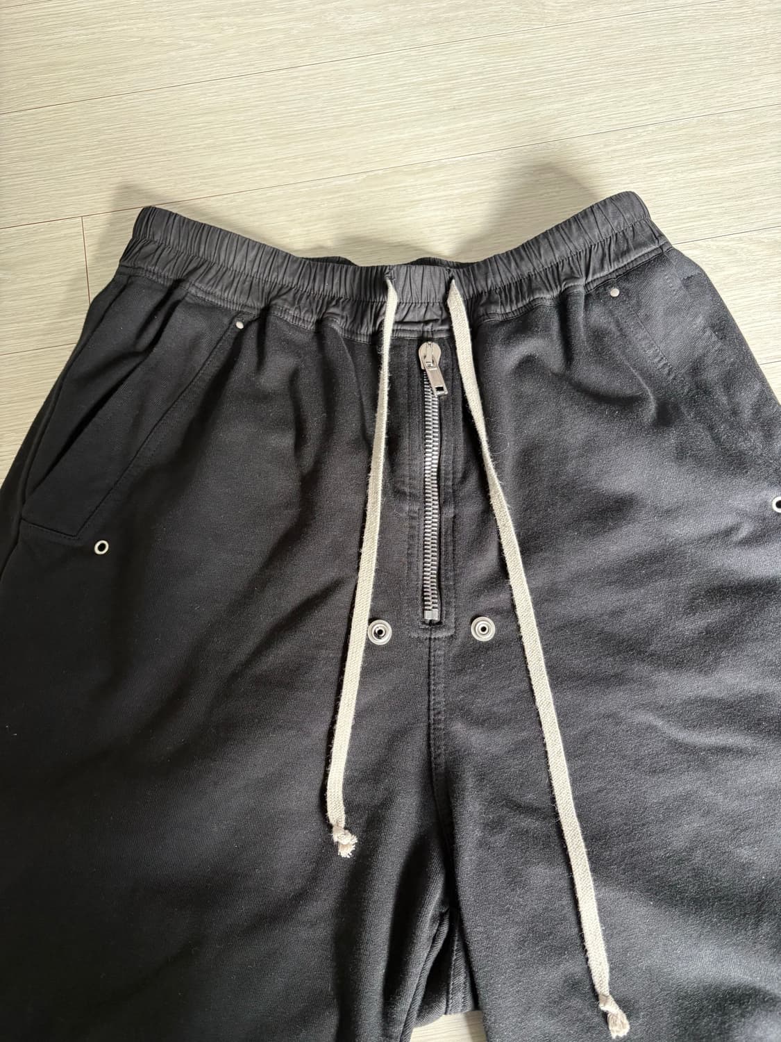 릭오웬스 드로스트링 코튼 저지 팬츠 (M) 상품이미지3