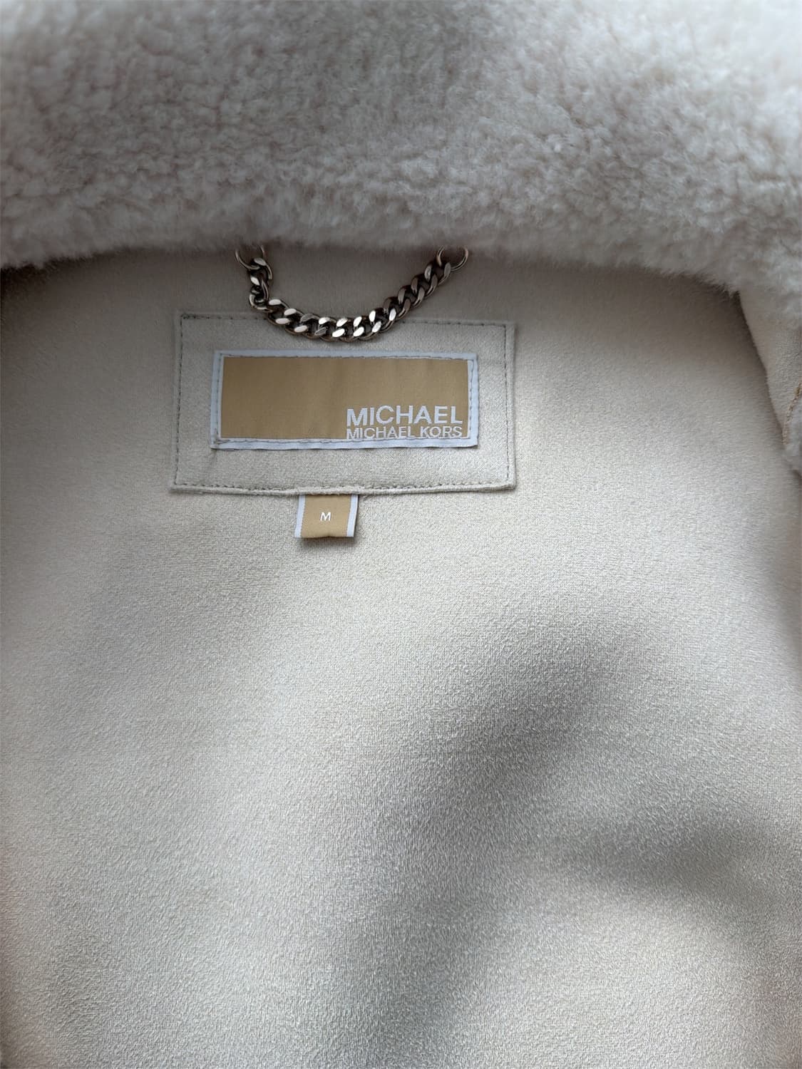 Michael Kors 아이보리 부클 롱 코트 M 상품이미지3
