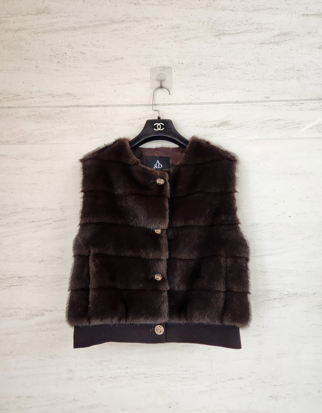 페이크 밍크 베스트 66사이즈 상품이미지4