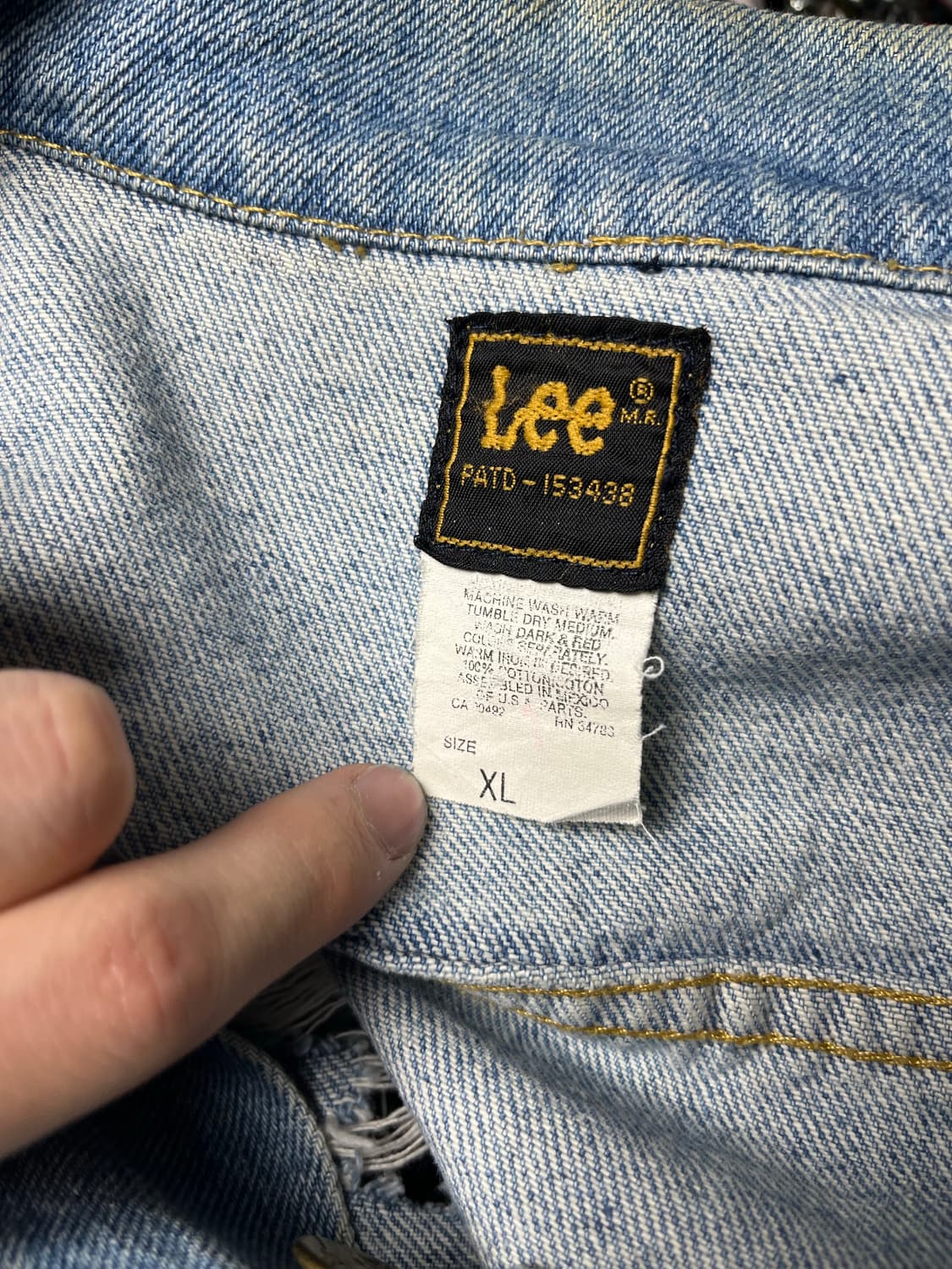 Lee 빈티지 데님 자켓 상품이미지2