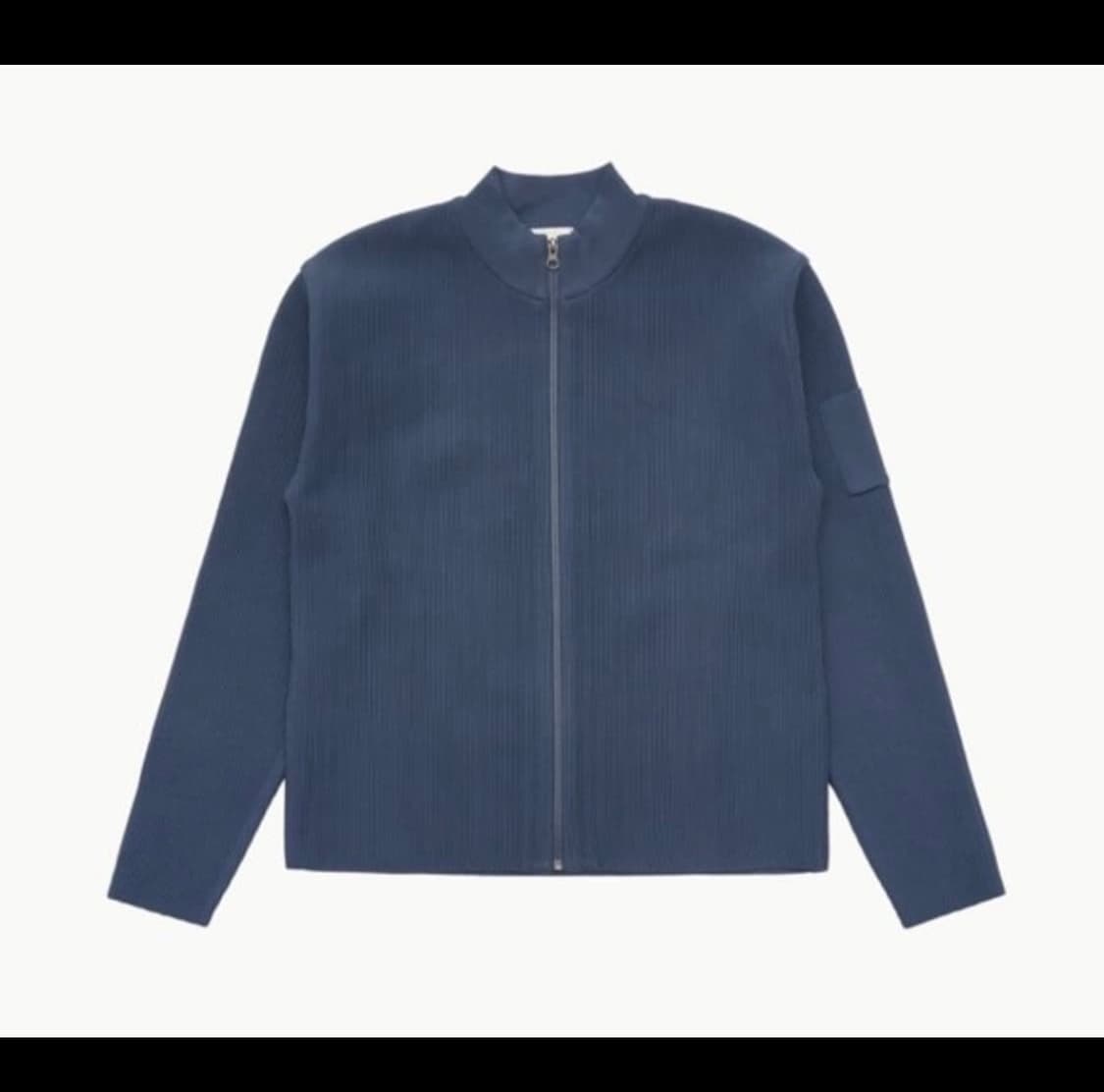 아모멘토 모크넥 집업 블루 M 상품이미지1