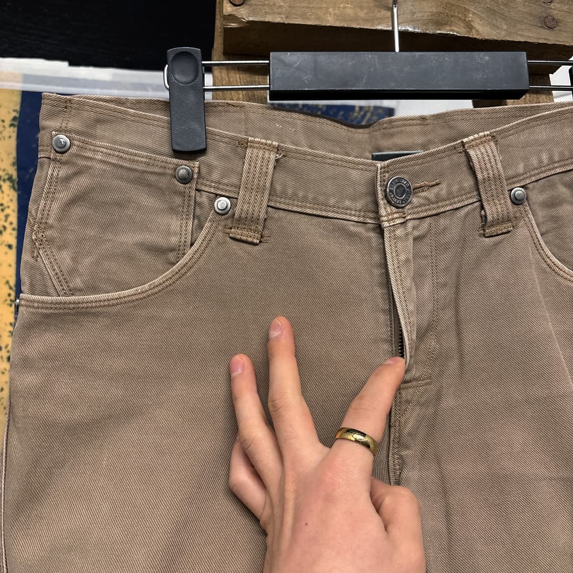 00s 리바이스 엔지니어드 3D커브드 데님팬츠 진베이지 N757 상품이미지5