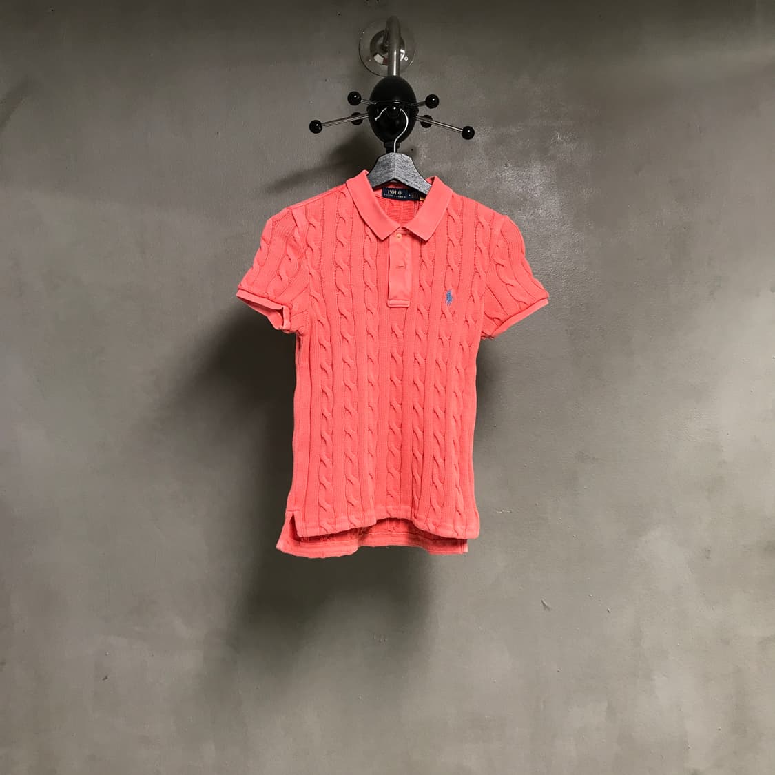 폴로 랄프로렌 QR 니트 반팔 카라티 M(W) 상품이미지1