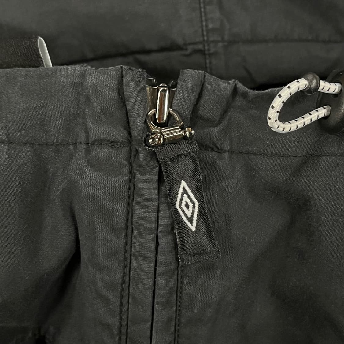 [정품/L] 엄브로 후드 하프집업 바람막이 블랙 b19 상품이미지7