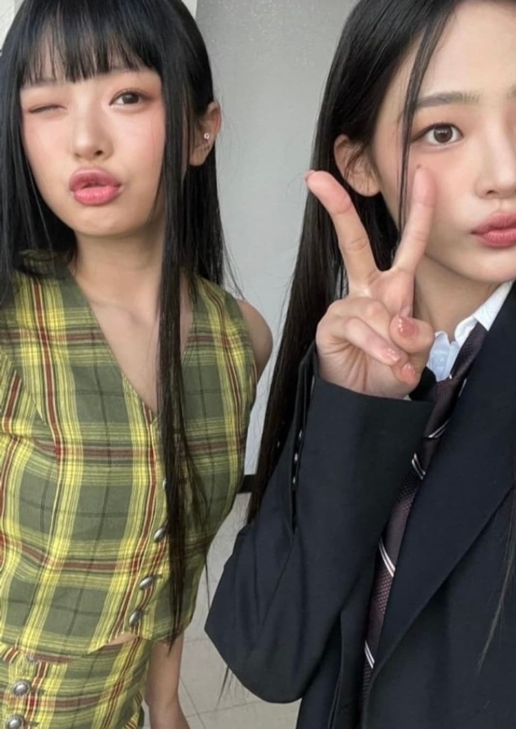 (뉴진스 하니 레드벨벳 조이 착용) 미스치프 체크 조끼 상품이미지6