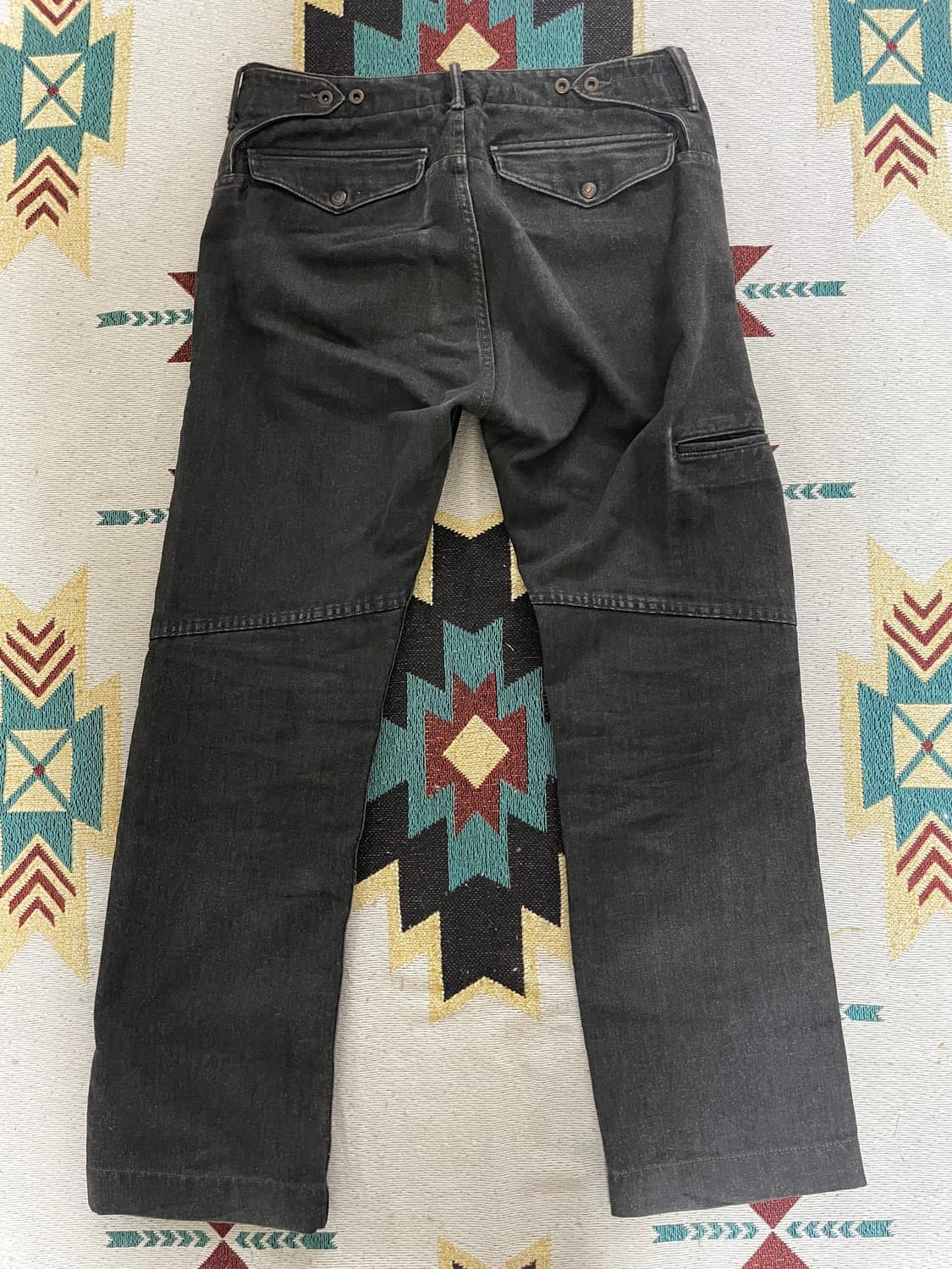 RRL 블랙 워크 스트레이트 레그 진(32x32) 상품이미지6