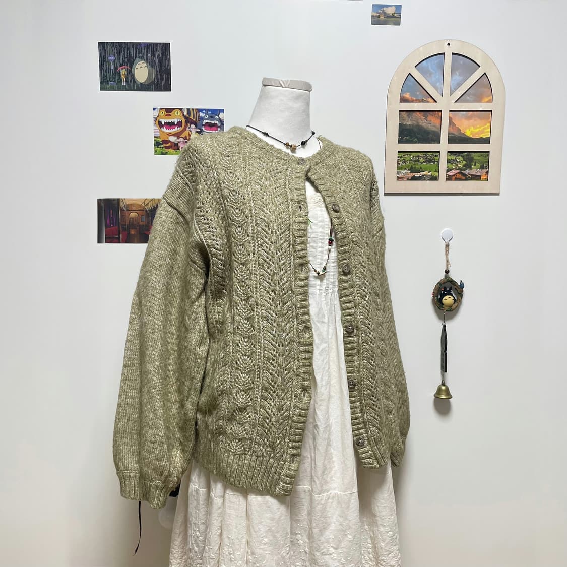 모리걸 녹차 가디건 #연카키 #연두 상품이미지2